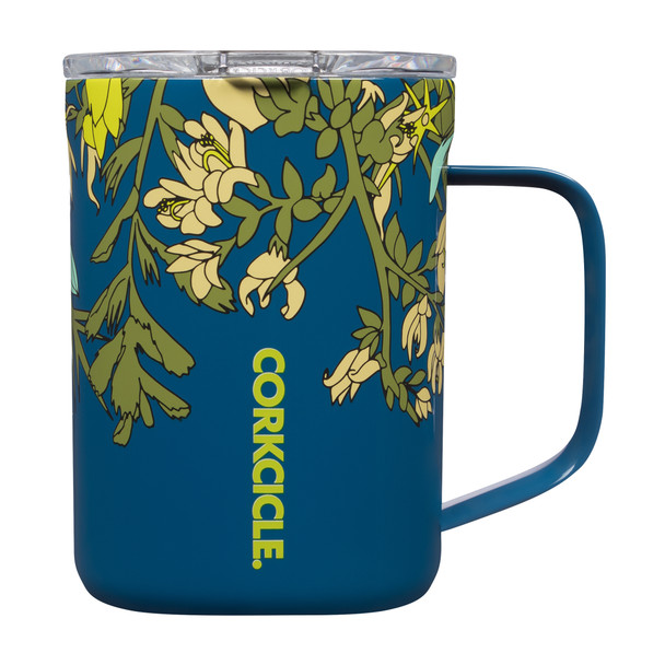 Corkcicle Mug 16oz Wildflower Blue