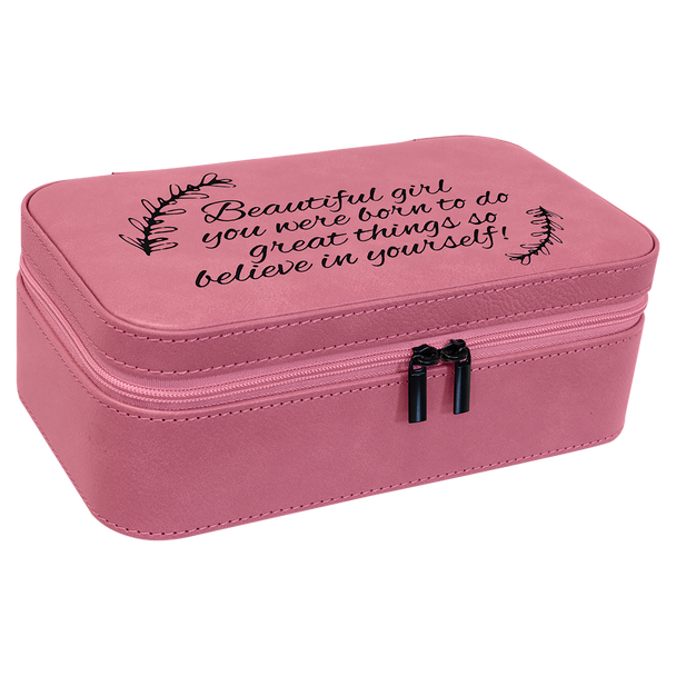 Jewelry Travel Box Large Pink