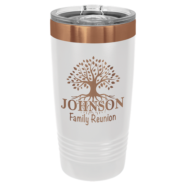 Polar Tumbler 20oz White-Rose Gold
