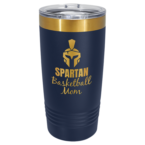 Polar Tumbler 20oz Navy Blue-Gold