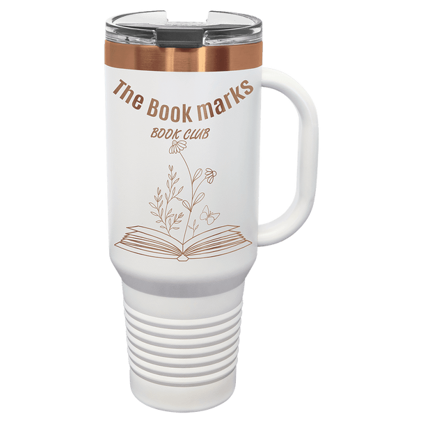 Polar Travel Mug 40oz White-Rose Gold