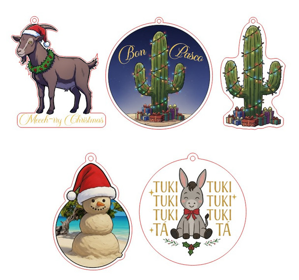 Ornaments Aruba Edition - Set of 5