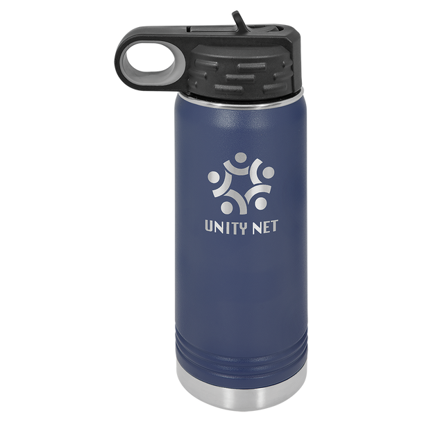 Polar Water Bottle 20oz Navy Blue