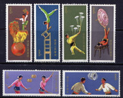 China Stamps - 1974, T2, Scott 1149-54 Acrobatics, MNH, F-VF (91149)