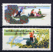 China Stamps - 78年 T23 军民一家人(原胶全新全品) 1978, T23, Scott 1371-72 Army and People Are One Family, MNH, F-VF (91371)