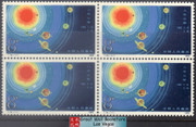 China Stamps - 1982 , T78 , Scott 1778 Cluster of 9 Planets, Block of 4 - MNH, F-VF  (9177B)