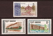 Cambodia Stamps - 1968 , Sc 188-90 Cambodian Universities, MNH, F-VF - (9A01C)