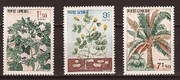 Cambodia Stamps - Sc 149-51 Cotton, Peanuts, Coco Palm, MNH, F-VF - (9A01H)