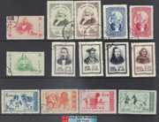 China Stamps - 1953 , S6, C21, C22, C23, C25, China Stamps Collection with 5 complete sets - CTO (900A1)