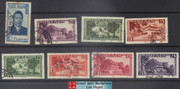 South Vietnam Stamps - 1951 , 8 stamps from the Emperor Bao Dai set, short set, used (9V07P)