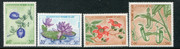 Laos Stamps - 1974 , Sc 246-8 + C116 Flowers - MNH, F-VF (9A088)