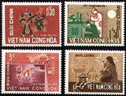 South Vietnam Stamps - 1966 , Sc 283-6 Wandering Souls Festival - MNH, F-VF (9V08G)