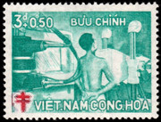 South Vietnam Stamps - 1960 , SC B3 Tuberclelosis - MNH, F-VF (9V08X)