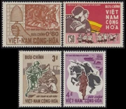 South Vietnam Stamps - 19665 , Sc 294-7 Revolution against Nho Dinh Diem 3rd Anniversary - MNH, F-VF (9V097)