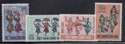 South Vietnam Stamps - 1971 , Sc 385-8 Dancers - MNH, F-VF (9V09P)