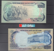 South Vietnam Banknotes Paper Money Currency - 1000 DONG - 1971 (ND) UNC  (9V0CB)