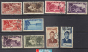 South Vietnam Stamps - 1951, Sc 1-9, 11 Emperor Bao Dai - Used  (9V0CM)