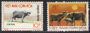 South Vietnam Stamps - 1973, Sc 460-1, Buffalos, MNH, F-VF  (9V02N)