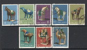 China Stamps - 1961, S46, Scott 592-599 Tri-Coloured Pottery of Tang Dynasty, Used  (9059B)