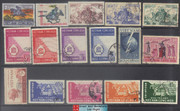 South Vietnam Stamps - 1955-71, 7 complete sets with 16 stamps collection - Used  (9V0CY)