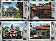 Vietnam Stamps - 1990, Sc 2063-66 Architectural Sites, Hue - MNH, F-VF  (9N0B8)