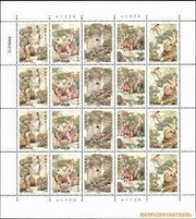 China Stamps - 2002-23, Scott 3240 The Story of Dong Yong and the Seventh Immortal Maiden - Full Sheet  -  MNH, F-VF - (9324F)