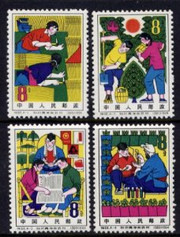 China Stamps - 1964 , S66 , Scott 791-794 Intellectual Youths in Countryside, MNH, F-VF - (90791)
