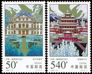 China Stamps - 1998-19 , Scott 2887-88 Puning Temple in Chengde and Wurzburg Palace (Jointly Issued by China and Germany) - MNH, VF - (92887)