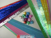 Origami Stars Papers (Large Size) Package J3 (3 packs total approx. 200 pieces)(WXJ3)