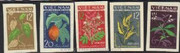 Vietnam Stamps - 1963, Sc 280-4, VN Code # 137, Traditional medicinal plants, Imperf, MNH, F-VF (Free Shipping by Great Wall Bookstore) - (9N018)