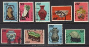 Taiwan Stamps : 1968-1973 Scott 1550, 1551, 1553, 1555, 1592, 1640, 1642, 1814, 1816 Ancient Chinese Art Treasures - Used, F-VF - (9T09H) - (9T09H)