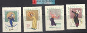 Vietnam Stamps - 1962, Sc 195-8, VN Code # 101B, Rong chieng dance - MH, F - (9N08K)