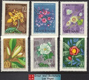 Vietnam Stamps - 1964, Sc 294 - 9, Flowers - MNH, F-VF - (9N0A7)