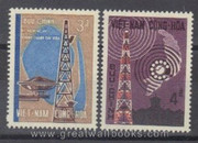 South Vietnam Stamps - 1966, Scott 276-7, Saigon Microwave Station Set, MNH, F-VF - (9V010)