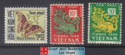 South Vietnam Stamps - 1952-68,Scott J1, J15 Temple lion, Butterfly -  MLH, F-VF - (9V01E)