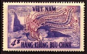 South Vietnam Stamps - 1955 , Sc #C10 The Phoenix, MNH, F-VF - (9V01P)