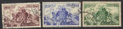 South Vietnam Stamps - 1955 , Sc 27-9, Mythological Turtle, Used - (9V01U)