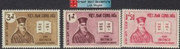 South Vietnam Stamps - 1961, Scott 170, 171, 172, NC, MNH, F-VF - (9V057)