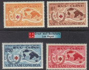 South Vietnam Stamps - 1963, Scott 219 - 22, Centenary of Internation Red Cross - MNH, F-VF - (9V059)