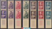 South Vietnam Stamps - 1954, Scott # 20-6 , Crown Prince Bao Long Set, Pair, MNH, F-VF - (9V065)