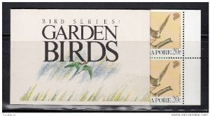 Singapore Stamps - Singapore 1991 Garden Birds Booklet - (9A00F)