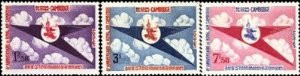 Cambodia Stamps - 1964 , Sc 135-7 8th Anniv Royal Cambodian Airlines - MNH, F-VF - (9A02J)
