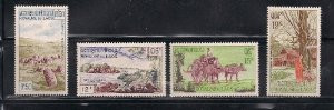 Laos Stamps - 1960 , Scott C35-8, Air Post, MNH, F-VF - (9A046)