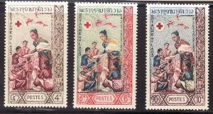 Laos Stamps - Scott 85-7, MNH, F-VF - (9A049)