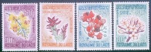 Laos Stamps - 1967 - Sc 152-5 Flowers - MNH, F-VF - (9A04H)