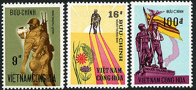 South Vietnam Stamps - 1970. SC# 436-8, Veteran's Memorial - MNH, F-VF (9V09F)