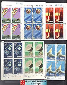 China Stamps - 1986, T108, Scott 2020-25 Space Flight - Imprint block of 4 w/control number - MNH, VF  (9202A)