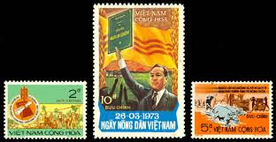 South Vietnam Stamps - 1973, Sc 448-9 Agrarian Reform - MNH, F-VF  (9V04H)