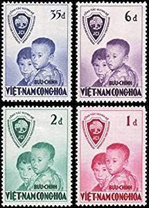 South Vietnam Stamps - 1956, Sc 59-62, Operation Brotherhood - MVLH, F-VF (9V0AJ)