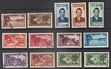 South Vietnam Stamps - 1951, Sc 1-13 Emperor Bao Dai - Used  (9V0X8)